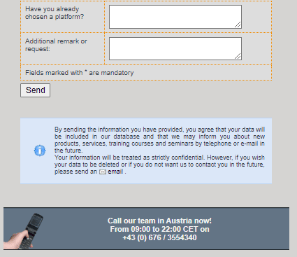 How to open a Daytradeaustria.com account step 3
