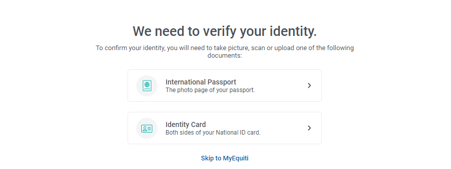 Open a equiti demo account step 6