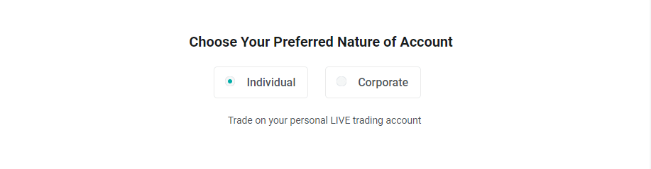open an Equiti account step 3