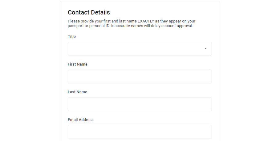 open an Equiti account step 4