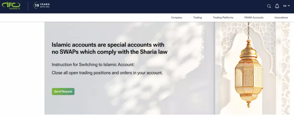 How to open an IFC Markets Islamic Account step