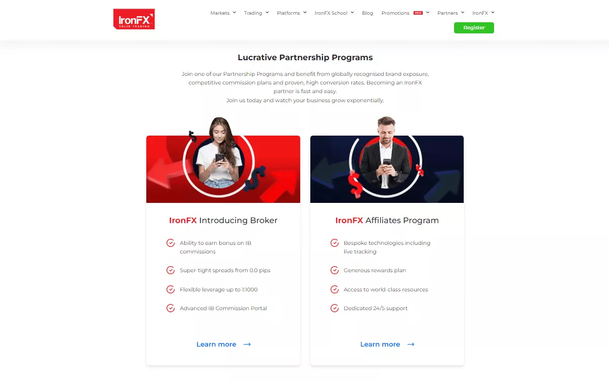 IronFX Affiliate Program