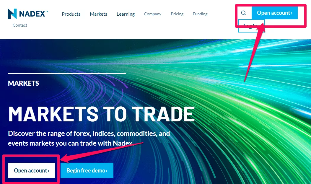 Nadex Open an account