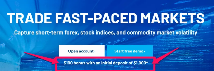 Nadex Sign up bonus