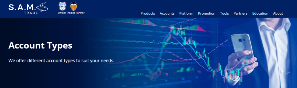 Samtrade FX Account Types
