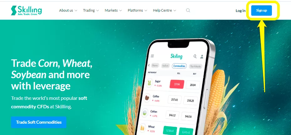 Skilling Open an account
