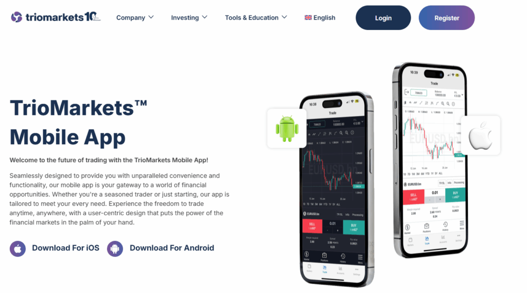TrioMarkets Mobile App