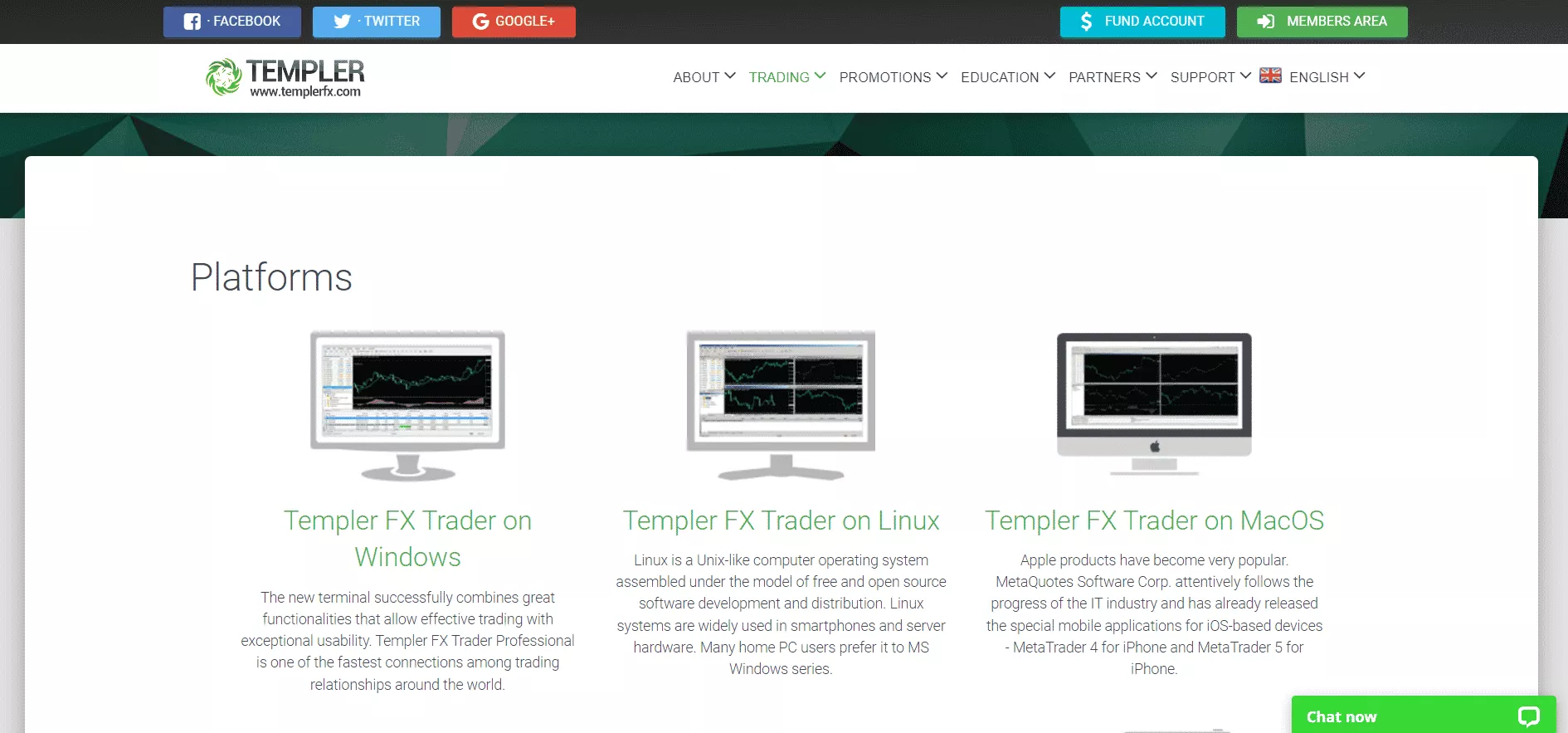 templer fx platforms