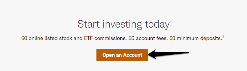 How to open a Charles Schwab account step by step step 1