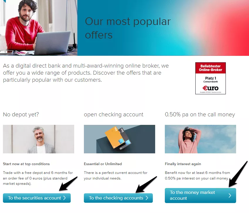 How to open a Consorsbank account step by step step 2