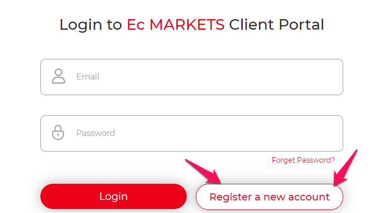 Ec Markets Register an account