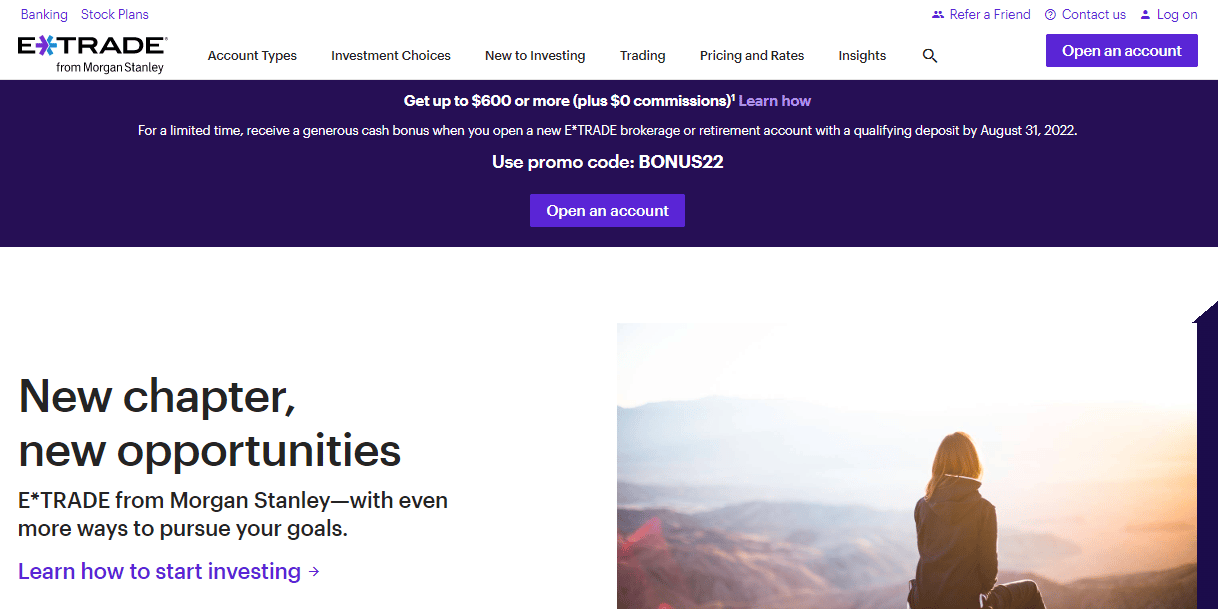 E*TRADE from Morgan Stanley overview
