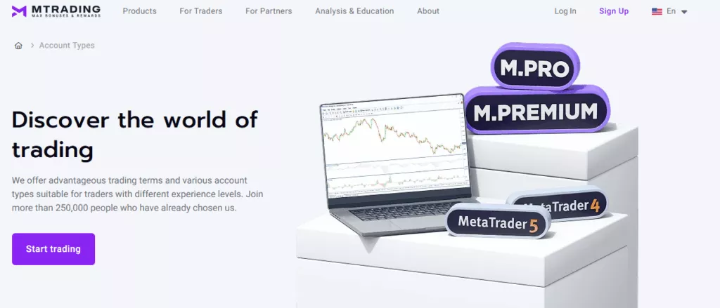 M Trading Account Types