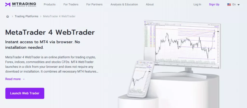 MetaTrader 4 WebTrader