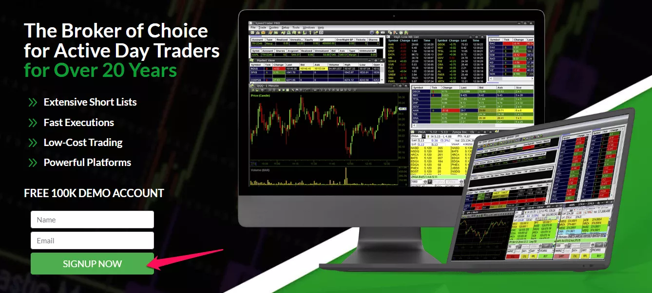 How to open a SpeedTrader account step by step step 1