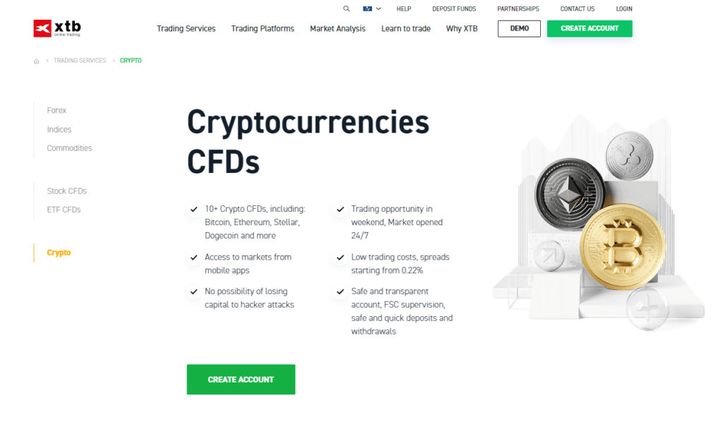 XTB Cryptocurrency Overview