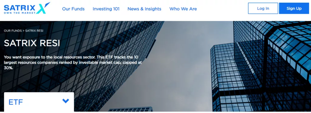 Satrix RESI ETF Portfolio
