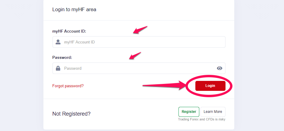 How to make an HFM Minimum Deposit step 3