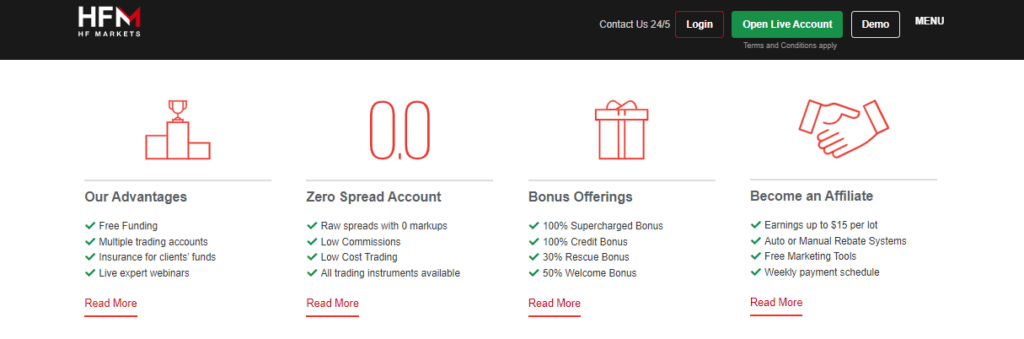 HF Markets Cash Back Rebates