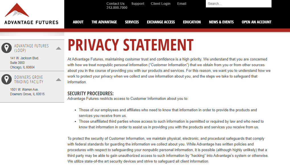 Advantage Futures Safety and Security