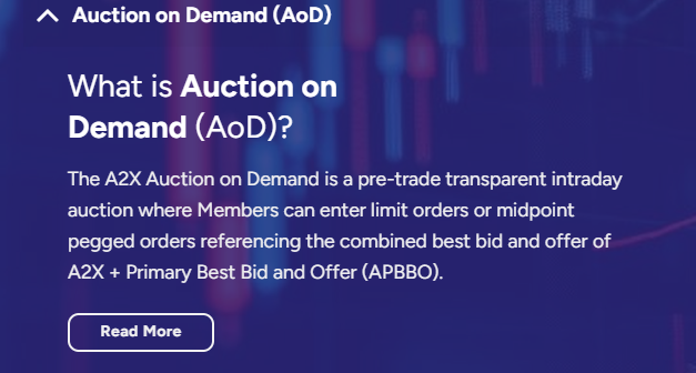 Auction on Demand (AoD)