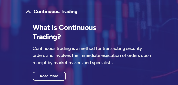 Continuous Trading