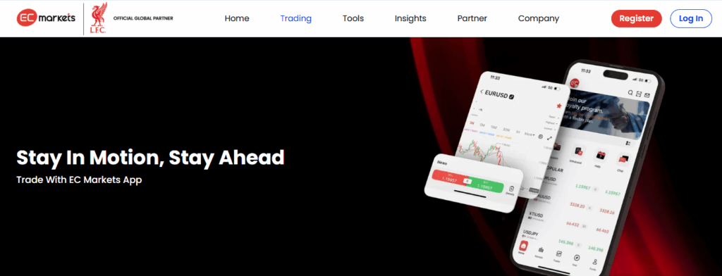 EC Markets Mobile App