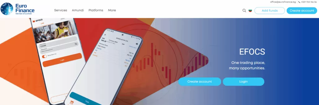 EuroFinance Account Types