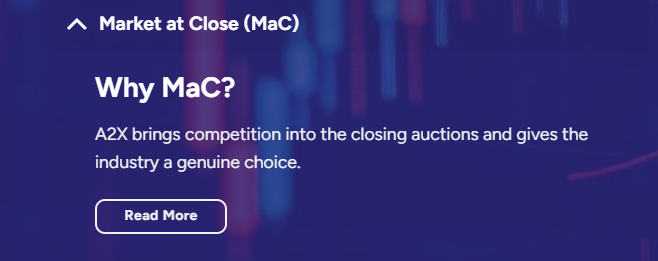 Market at Close (MaC)