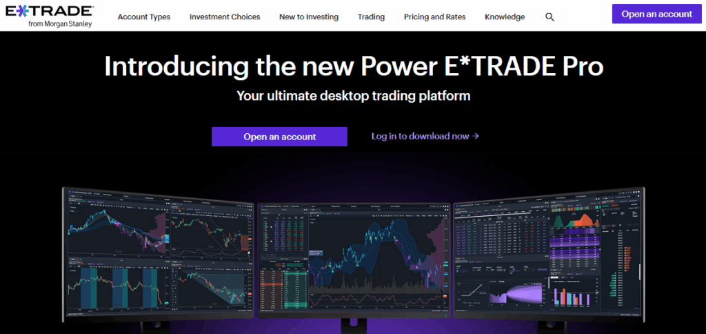 E*TRADE Pro desktop platform