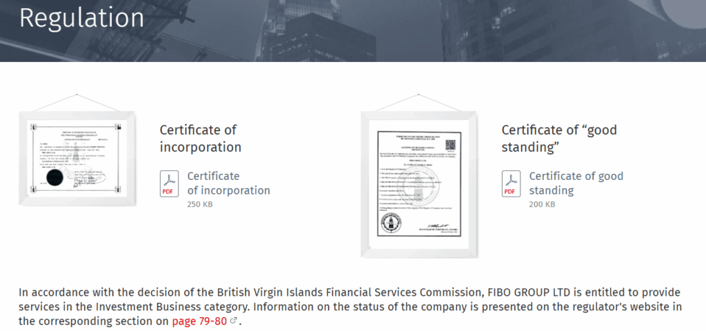 FIBO Group safety, regulation and client protection