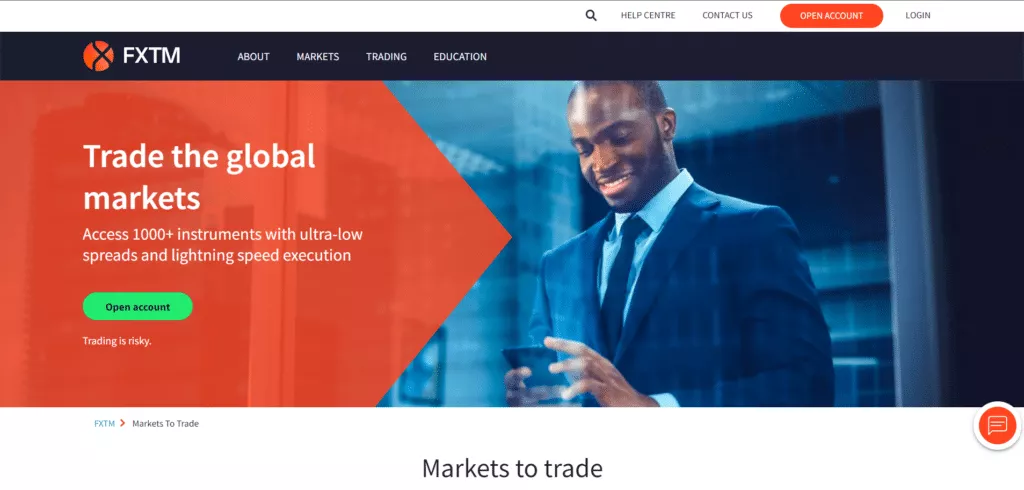 FXTM Trading Markets