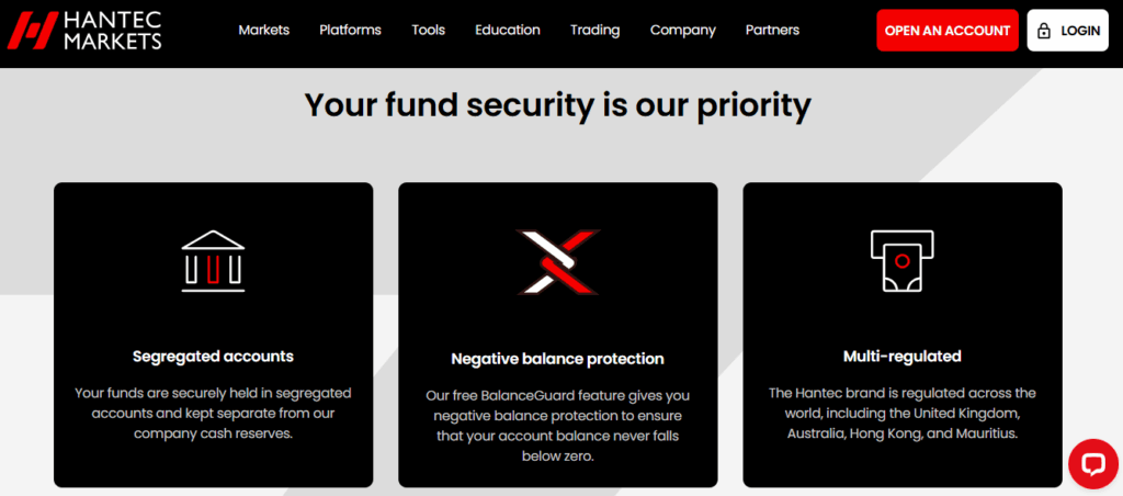 Hantec Markets Safety and Security