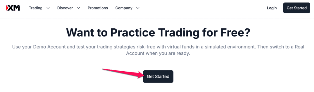 How to set up an XM Demo Account &ndash; Step 1