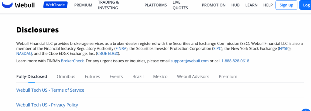 Webull Safety and Security