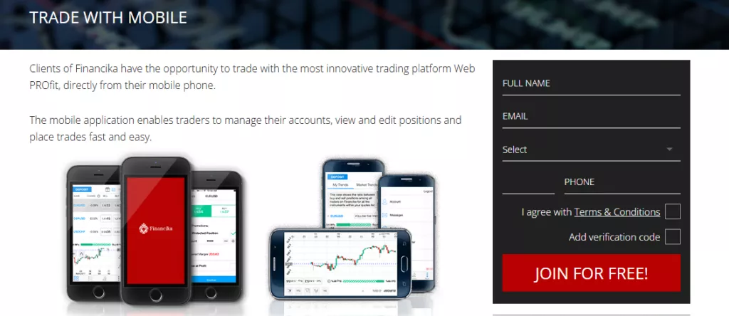 Mobile WebPROfit App