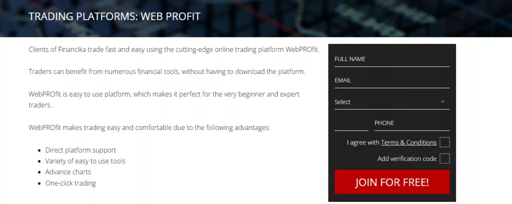 WebPROfit Online Platform
