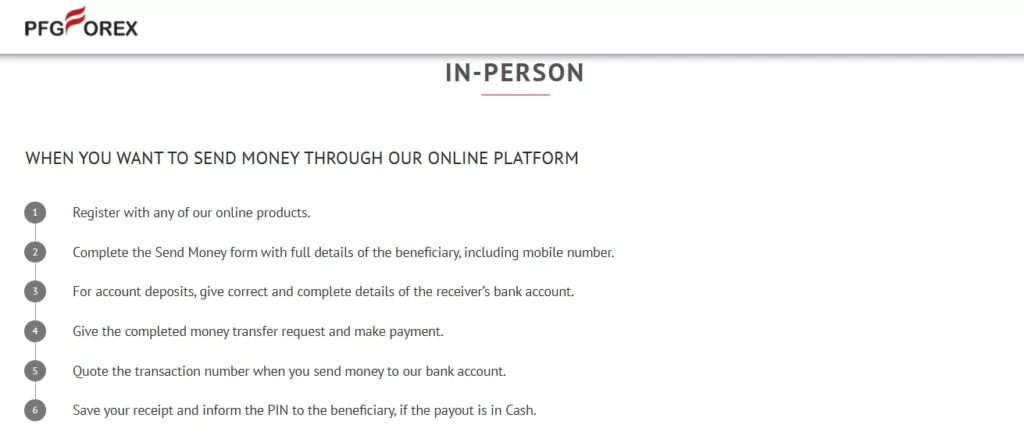 PFG Forex Deposit and Withdrawal
