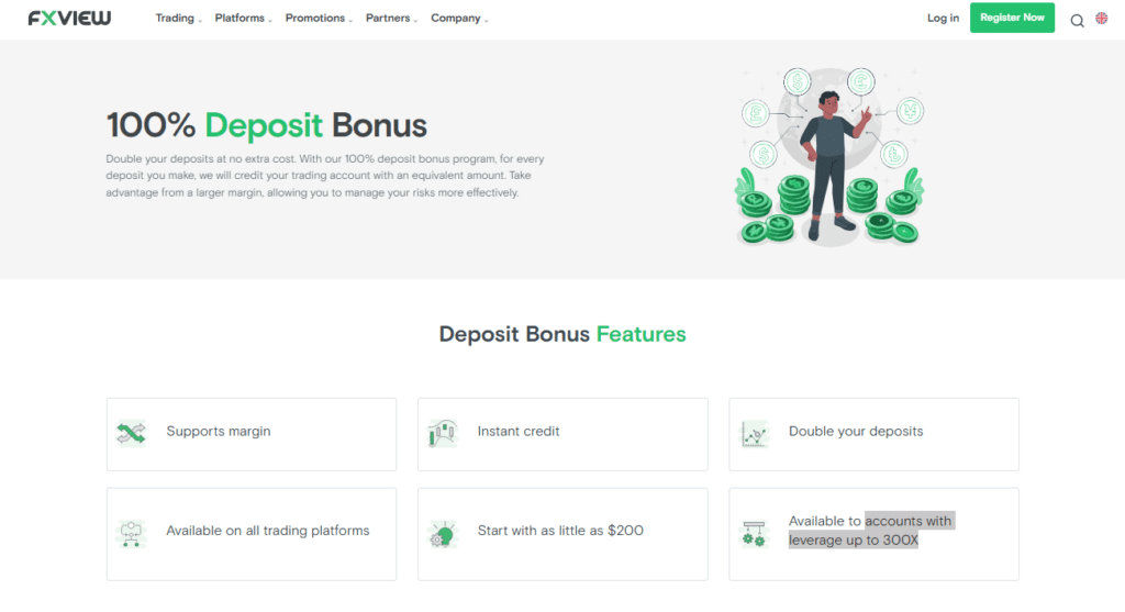 FXView Deposit Bonus
