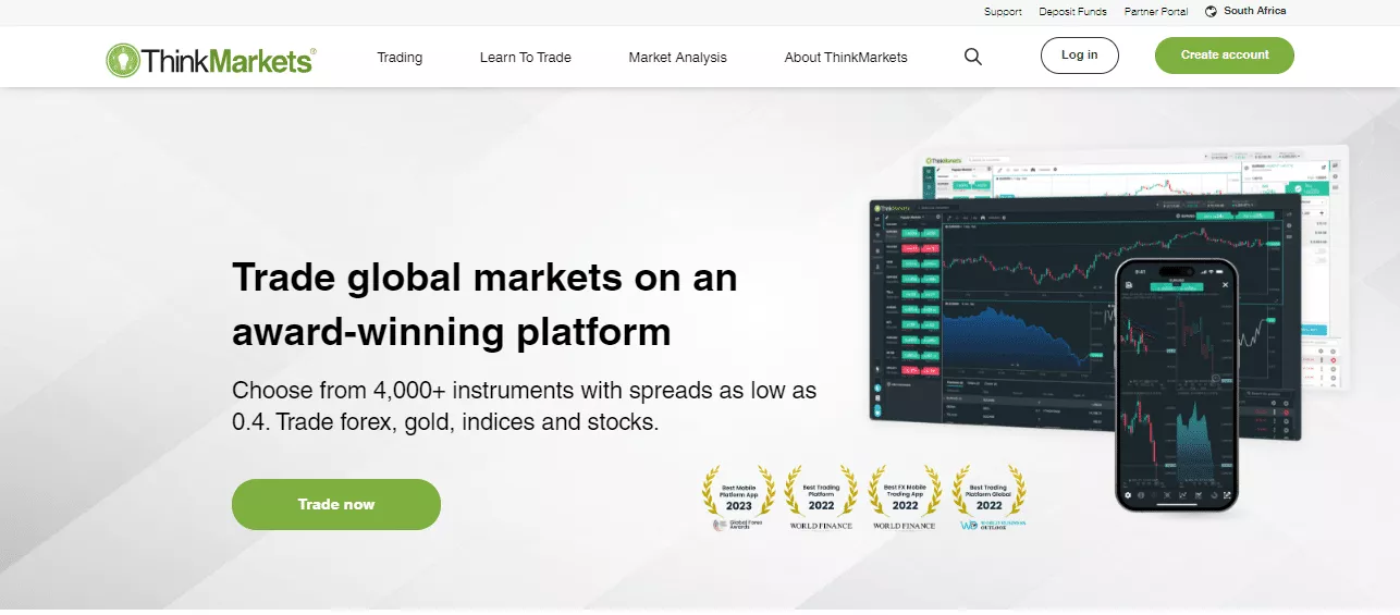 Best ECN Forex Broker in South Africa - ThinkMarkets
