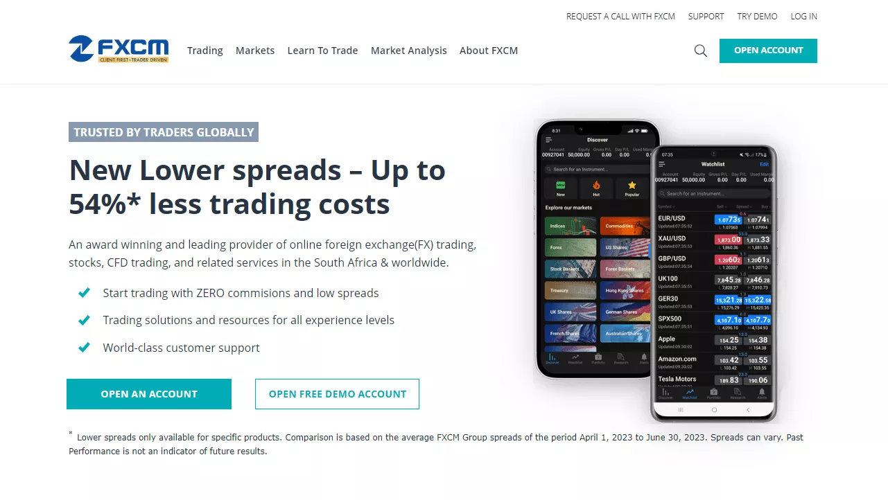 Best NDD Forex Broker in South Africa - FXCM