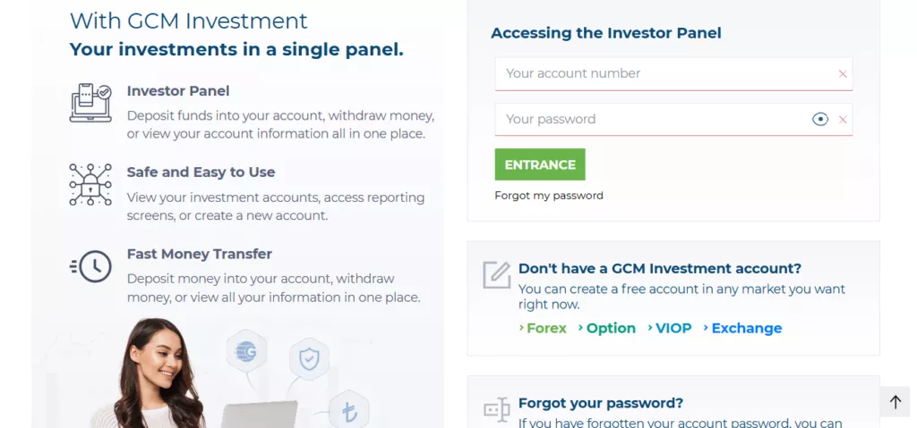 GCM Yatirim Deposit and Withdrawal