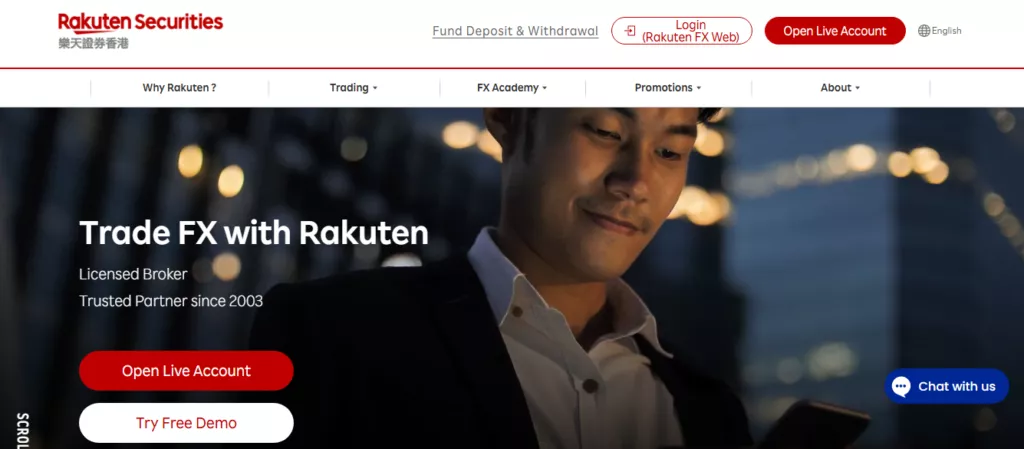 Rakuten Securities Hong Kong HKFSC Regulated Forex Brokers