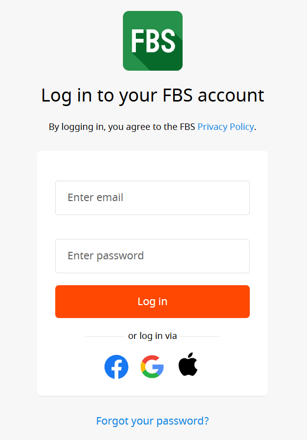 How to Withdraw Funds from FBS step 1