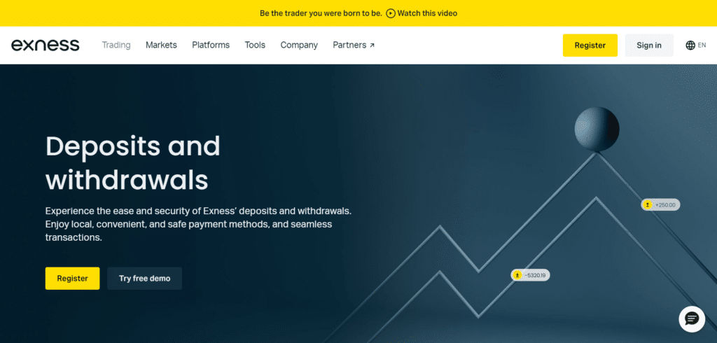 Exness Deposits and Withdrawals Exness Deposits and Withdrawals