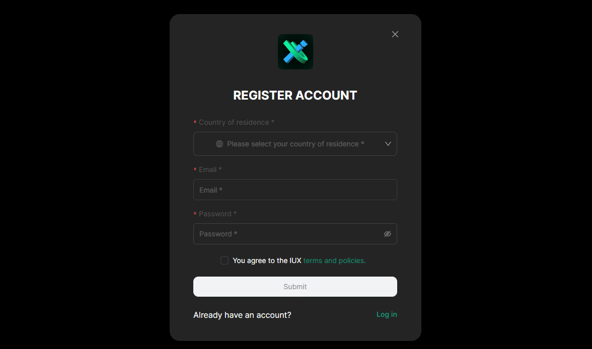 Open an Account Step 2