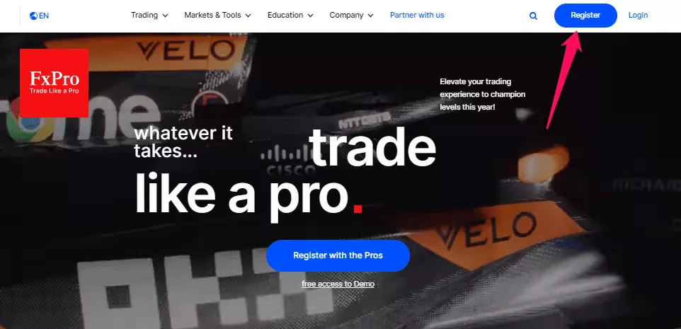 How to Open a FxPro Account - Step 1
