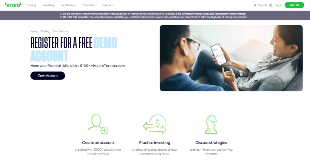 eToro Demo Account