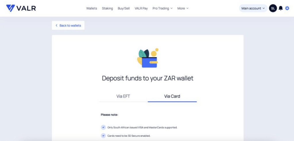 How to Buy Bitcoin in South Africa step 2