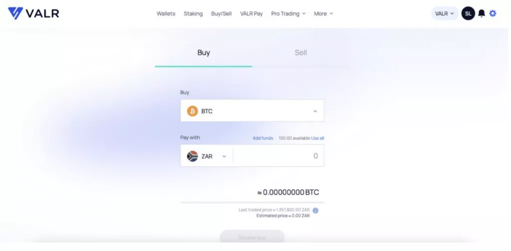 How to Buy Bitcoin in South Africa step 3